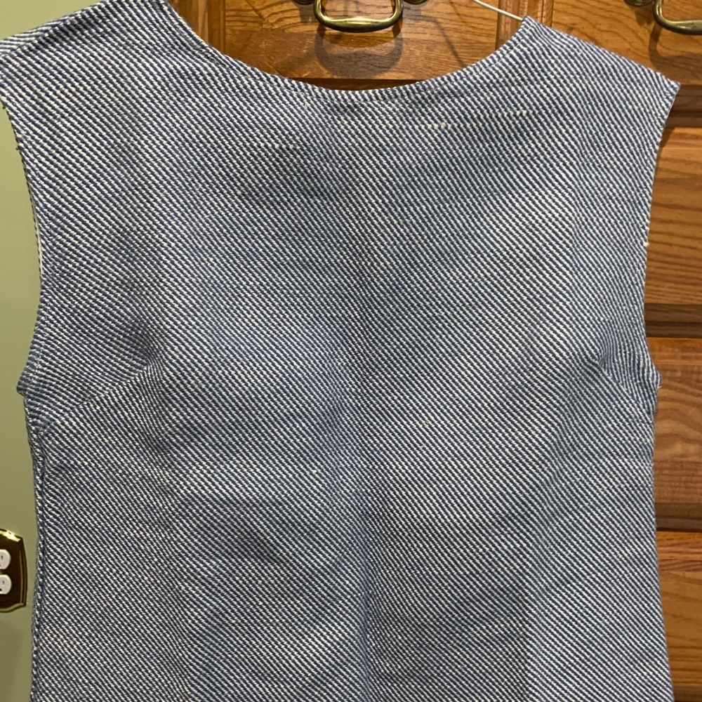 NWT Ann Mashburn Fringe Suri linen blend top